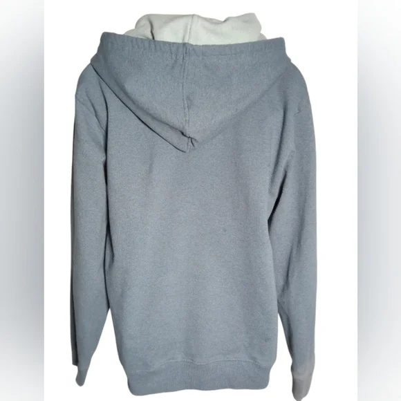 Patagonia Navy Logo Pullover Hoodie Kangaroo Pocket Casual Sweatshirt Sz Medium - Picture 7 of 7